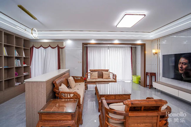 126㎡四居，現(xiàn)代設(shè)計主題融入中式軟裝，碰撞出有趣的生活格調(diào)